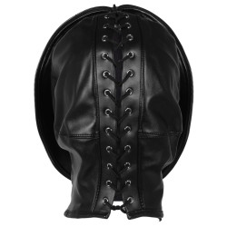 Ouch! Xtreme Cagoule Zip-Up Bondage Noire